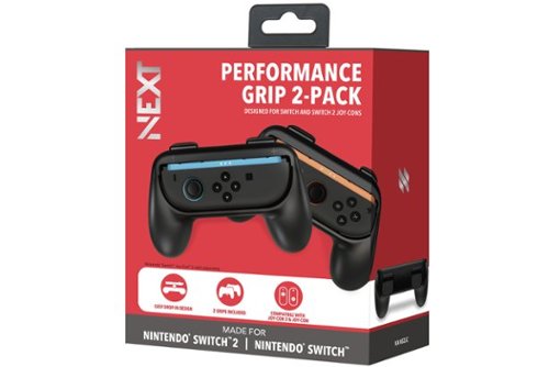 NEXT Performance Grip 2-Pack for Switch 2 Joy-Con 2 and Switch Joy-Cons - Black WHERE TO BUY