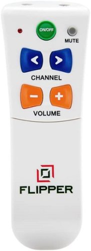 Flipper Remote - Universal Easy to Use Large Button Remote for Seniors and Partially Sighted Users - White-Front_Standard 