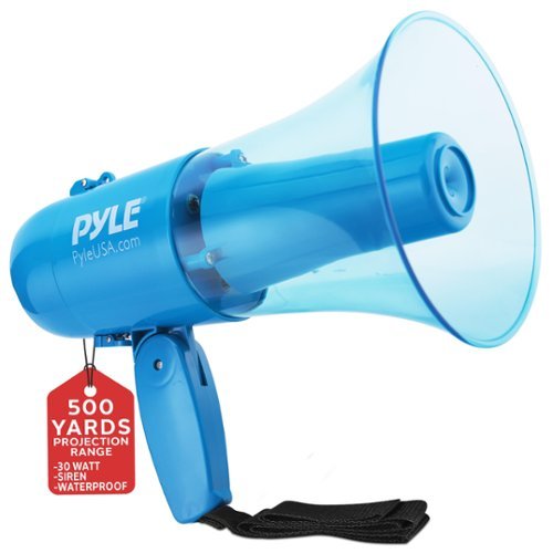 Pyle - 30W Megaphone Siren Bullhorn Speaker-Front_Standard 
