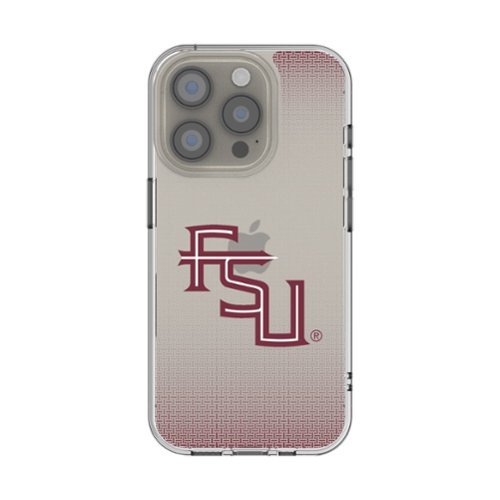 Keyscaper - NCAA - Florida State Seminoles Linen Logo iPhone Clear Case - 13 mini - Multicolor-Front_Standard 