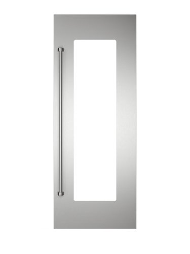 30"W. Veil Wine Door Panel 4" Toe Kick for Viking Veil FDWCIC730 Right Hinge Models - Right Hinge - Stainless Steel