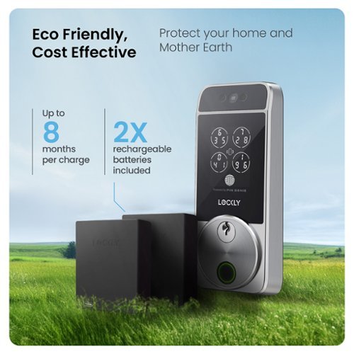 Lockly Visage Smart Lock Wi-Fi Deadbolt Facial/Keyway/Fingerprint - Satin Nickel HOW TO BUY
