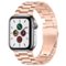 StrapsCo - Flat-Link Everyday Bracelet Stainless Steel Watch Band Strap For Apple Watch - 44mm/45mm/46mm/49mm - Rose Gold-Front_Standard