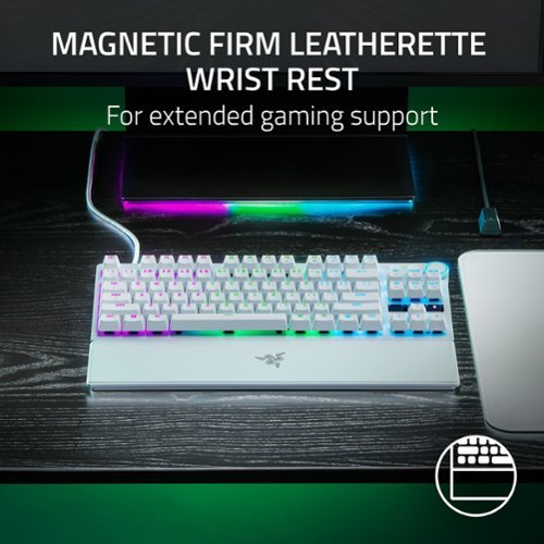 Razer Huntsman V3 Pro TKL Wired Analog Optical Gaming Keyboard with Snap Tap - White BUY IN MIDDLE EAST