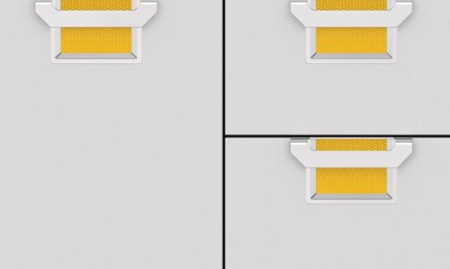 Aspire by Hestan - 36" Double Drawer and Storage Door Combination - Yellow-Angle_Standard 