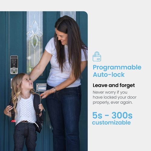 Lockly Visage Smart Lock Wi-Fi Deadbolt Keyway/Fingerprint/Facial Unlock - Satin Nickel - Satin Nickle SHOP ONLINE