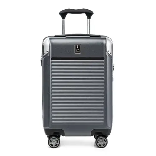 Front. Travelpro - Travelpro Platinum Elite Hardside Expandable Spinner Wheel Luggage TSA Lock Hard Shell Polycarbonate Suitcase - Vintage Grey.