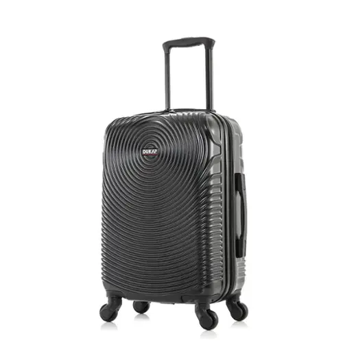 Front. DUKAP - Inception Lightweight Hardside Spinner Luggage 20" Carry-On - BLACK.