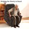 KERDOM - Zero Gravity Oversized Electric Recliner, Power Lift Assist, Soft Fabric Nursery Single Sofa Seat Rocker, Cup Holder - Brown-Front_Standard