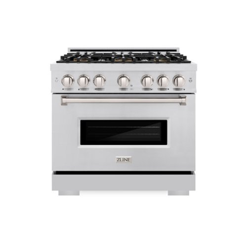 Front. ZLINE - 36 in. 5.2 cu. ft. Classic Freestanding Gas Range with 6 DuoPro Burners and Convection Gas Oven in Stainless Steel - Stainless Steel.