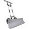 Best Choice Products - 36in Galvanized Blade Hand Snow Pusher w/ 2 Wheels, Adjustable Handle, Blade Angle - Silver-Front_Standard