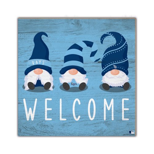 Fan Creations - Tampa Bay Rays 10'' x 10'' Welcome Gnomes Sign - Multicolor-Front_Standard 