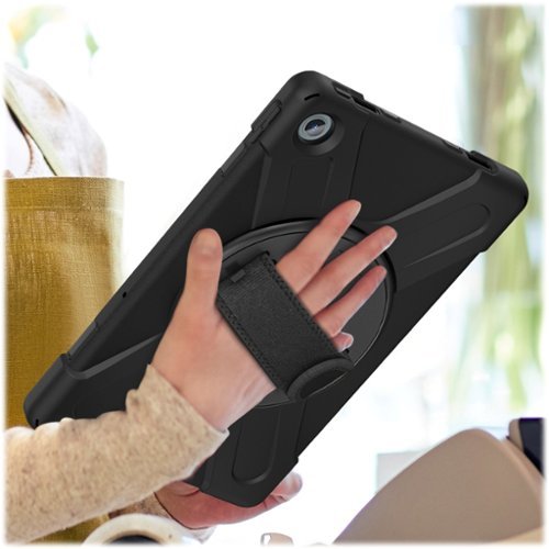 SaharaCase Protection Hand Strap Series Case for Lenovo Tab M10 Plus (3rd Gen) - Black BUY ONLINE