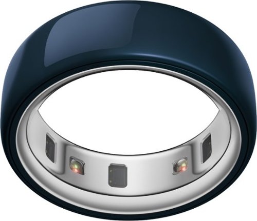 Oura - Ring 4 Ceramic - Smart Ring - Size Before You Buy with OR4 Sizing Kit - Size 7 - Midnight - (2025)-Front_Standard
