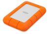 LaCie - Rugged Mini 1TB External USB 3.0 Portable Hard Drive with Rescue Data Recovery Services - Orange/Silver-Front_Standard
