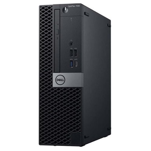 Dell - Refurbished Excellent - Optiplex 7060 SFF Desktop PC, Intel Core i7-8700 up to 4.6GHz, 16GB DDR4 RAM, 512GB NVMe SSD, WiFi, Win11Pro - Black-Front_Standard 
