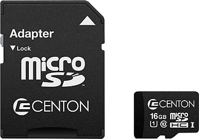 Centon - 16GB microSD Memory Card with Adapter, Class 10 (S1MSDHU116G)-Front_Standard 