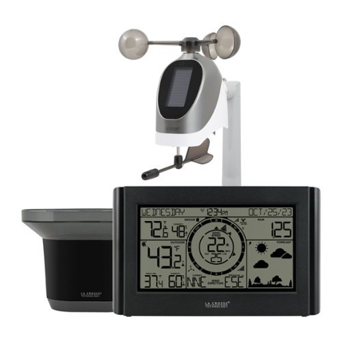 La Crosse Technology - Monochromatic Professional Digital Weather Station - Black-Front_Standard 