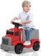 U-HOMY - 12V Kids Ride-On Fire Truck with Music, Lights & Dual Motors, Realistic Electric Fire Engine Toy Car - Red-Front_Standard