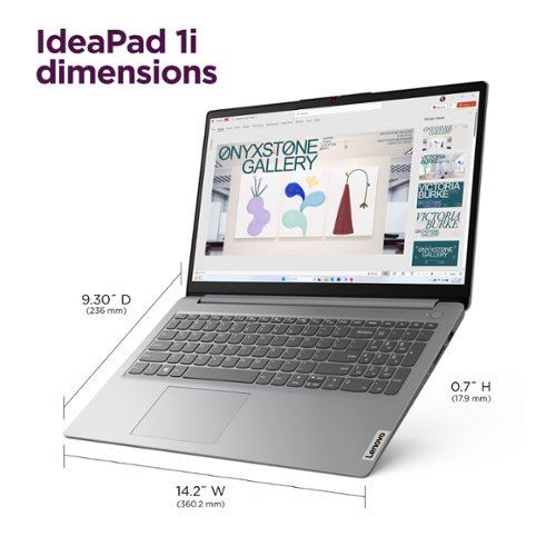 Lenovo IdeaPad 1i 15.6 Full HD Laptop- Intel Core i5-1335U - 16GB Memory - 256GB SSD - Cloud Grey WHERE TO BUY