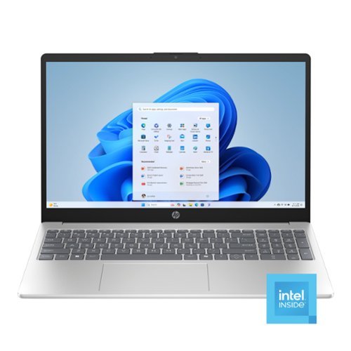 HP - 15.6" Laptop - Intel N100 Processor - 4GB Memory - 128GB UFS - Natural Silver