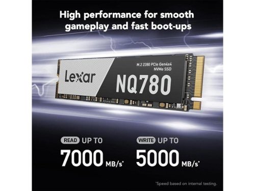 Lexar NQ780 2TB PCIe Gen 4x4 NVMe M.2 Internal SSD LNQ780X002T