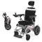 VEVOR - Electric Wheelchair for Adults, 300lbs Capacity with Adjustable Backrest, Foldable & Lightweight Motorized Wheelchair - Silver-Front_Standard