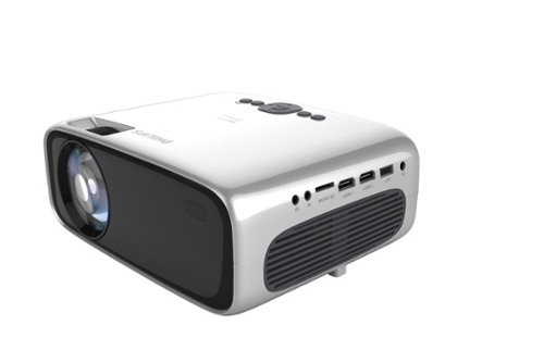 Philips - NeoPix Prime 2 True HD Smart Projector - silver-Front_Standard 
