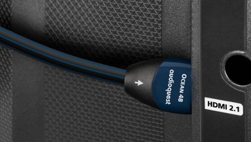 AudioQuest Ocean 48 10' Ultra High Speed 4K-8K-10K 48Gbps In-Wall Rated HDMI Cable - Black with Blue Stripes WHERE TO BUY