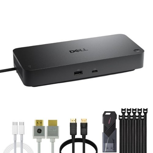 Dell - Pro Thunderbolt 4 Smart Dock (SD25TB4) with Cables, Ties & 128GB USB Drive-Front_Standard 
