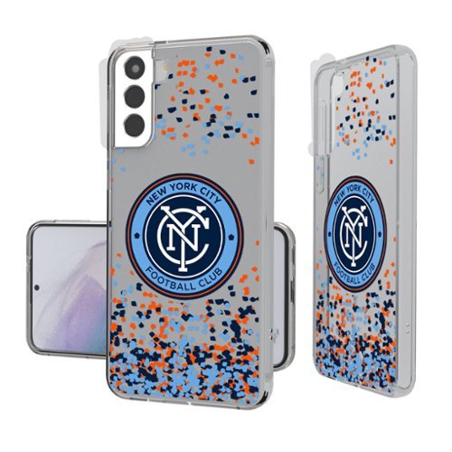 Keyscaper - MLS - New York City FC Galaxy Confetti Clear Case - S24 - Multicolor-Front_Standard 