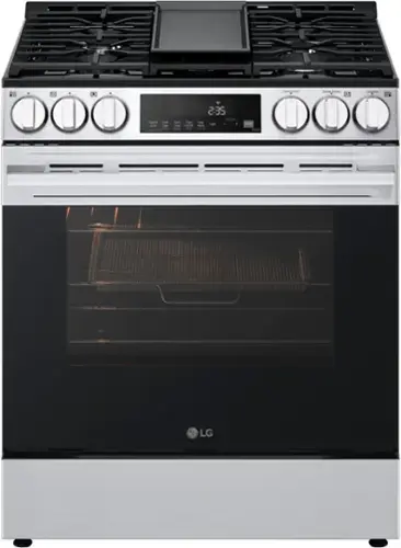 The text on the image reads: "200 degrees Central S. Superheat: 2:35 - Control Cook Start Timer & Smart Cooking Light - LG."