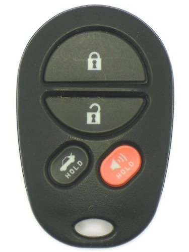 Car Keys Express - Toyota Keyless Entry Remote - 4 Buttons (Lock, Unlock, Trunk, and Panic) - Black