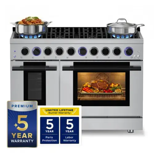 - PREMIUM LIMITED LIFETIME Burner Warranty
- 5 YEAR Parts Protection
- 5 YEAR Labor Warranty