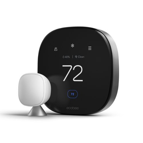 ecobee Smart Thermostat Premium - WiFi, Siri & Alexa Built-In, Smart Sensor, Air Quality Monitor - Black INTERNATIONAL SHIPPING