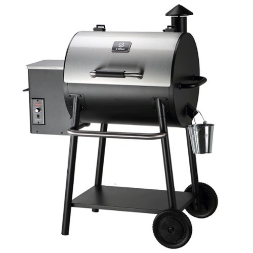 Z GRILLS - Grill Mate 585 sq. in. Pellet Grill and Smoker with Auto Temperature Control - Silver-Front_Standard 