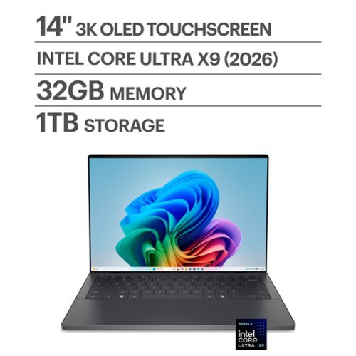 Dell - XPS 14 - 14" 2.8K OLED Touchscreen Laptop - Intel Core Ultra X9 388H 2026 - 32GB Memory - 1TB Storage - Copilot+ PC - Graphite-Front_Standard 