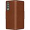 SaharaCase - Leather Folio Wallet Case for Samsung Galaxy Z Fold3 5G - Brown-Front_Standard