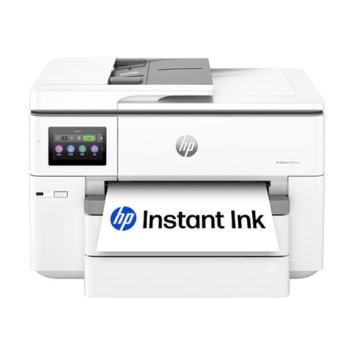  HP - OfficeJet Pro 9730e Wireless AI-Enabled Wide Format AiO Inkjet Printer w/ 3 Mo. of Instant Ink (+ 1 Bonus Month w/ Code) - White