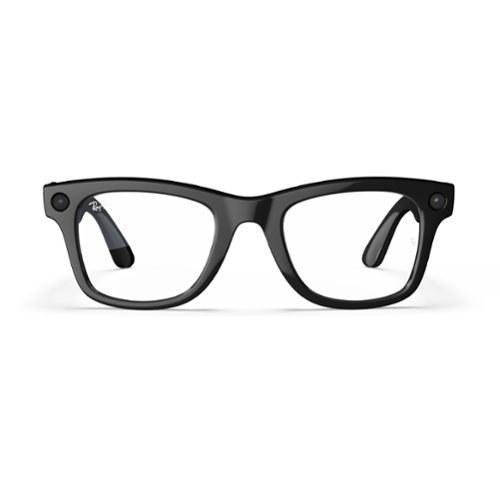 Ray-Ban Meta Wayfarer glasses with Meta AI, Audio, Photo, Video Compatibility - Clear Lenses - Shiny Black BUY ONLINE