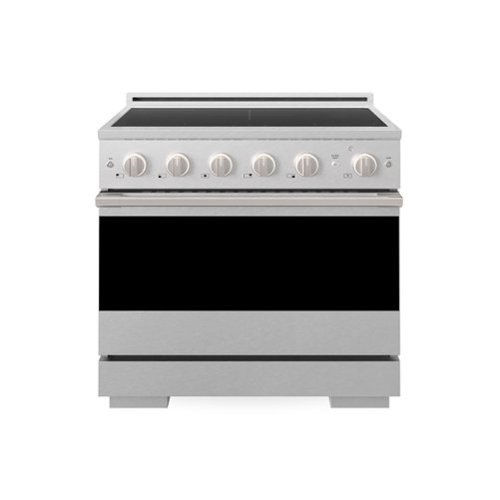 ZLINE - 36 in. 5.2 cu. ft. Marino Freestanding Induction Range with 5 Burners and Convection Oven - Satin Stainless Steel