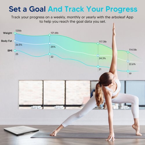 Arboleaf  Smart Scale for Body Weight, FSA HSA Eligible, 14 Body Composition Metrics, Bluetooth Sync - White HOW TO BUY