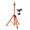 5 CORE - Speaker Stand Adjustable PA DJ Tripod Studio Monitor Stands w 35mm Insert-SS ECO 1PK ORG WoB - Orange-Front_Standard