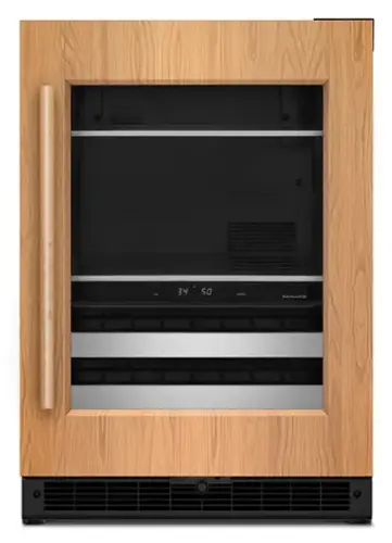 Front. KitchenAid - 24" Panel-Ready Beverage Center - Panel Ready.