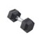 Inspire - Fitness 10 LB Rubber Dumbbell - Black-Front_Standard