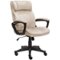 Serta - Hannah I Microfiber Executive Chair - Beige-Front_Standard 