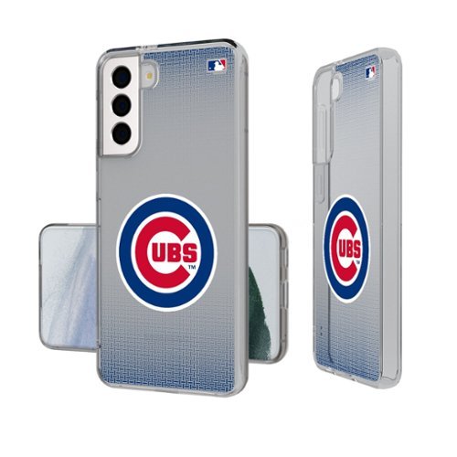 Keyscaper - MLB - Chicago Cubs Linen Logo Galaxy Clear Case - S24 - Multicolor-Front_Standard 