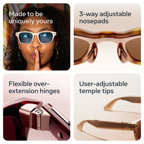 Meta Fury - Smart AI glasses for Women, Men — Meta AI, 12MP Camera, Live Translate — 8+ Hour Battery — Brown Gradient Lenses - Classic Black WHERE TO BUY