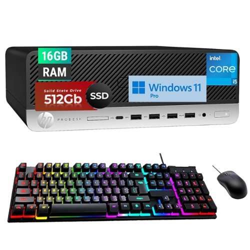 HP Refurbished Excellent ProDesk 600 G5 SFF Desktop PC, Intel Core