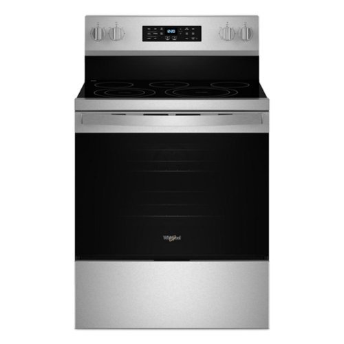 Whirlpool - 5.3 Cu. Ft. Freestanding Single Electric Range with Steam Air Fry and Air Baking - Stainless Steel